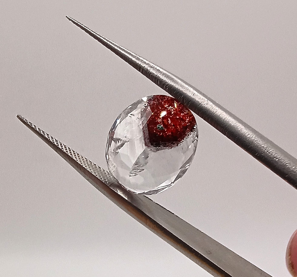 Thumbnail: #038 Hematite Included Quartz 4.57 Carat- Oval