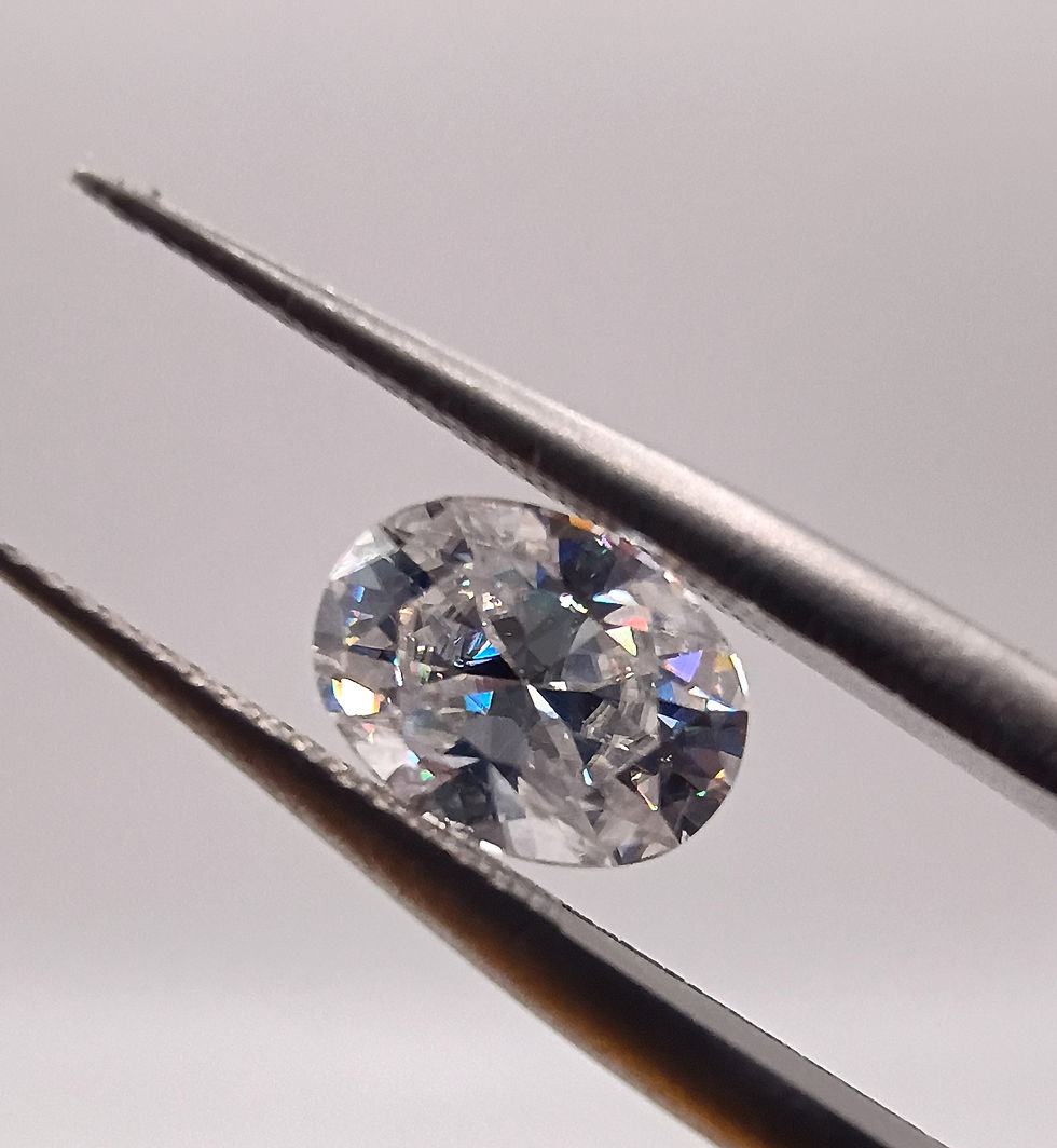 Thumbnail: #007 VVS1 Moissanite 1.26 Carat- oval