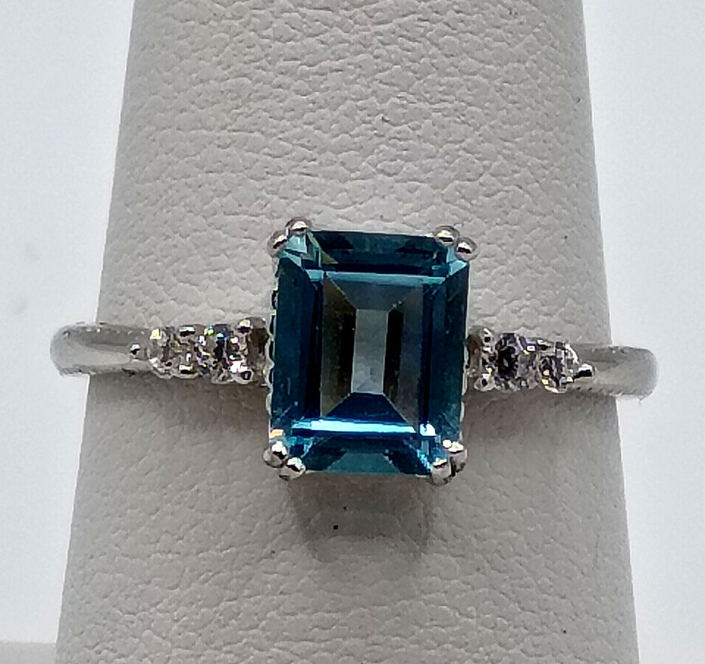 Swiss Blue Topaz Ring