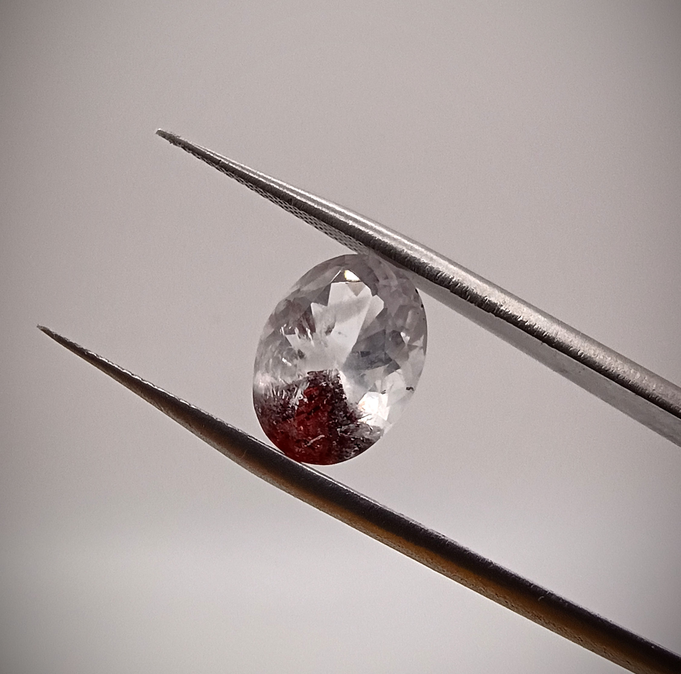 #038 Hematite Included Quartz 4.57 Carat- Oval