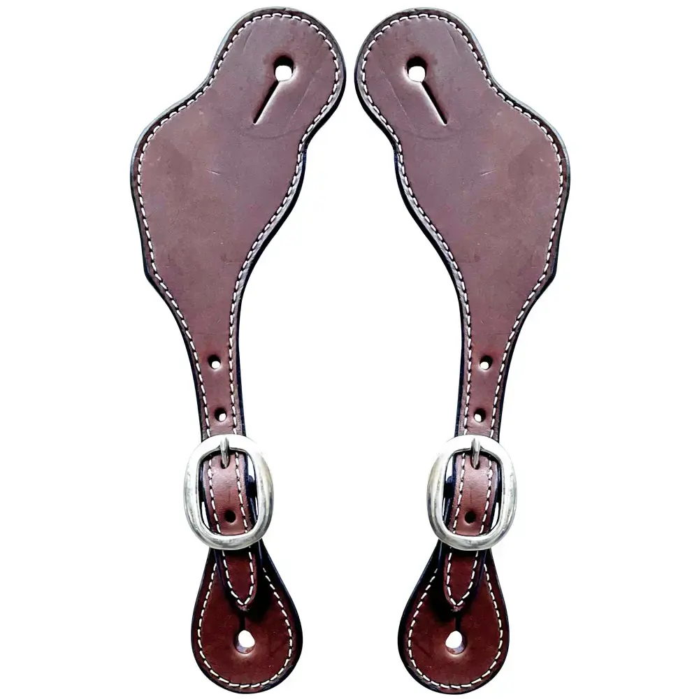 Western American Leather Spur Strap