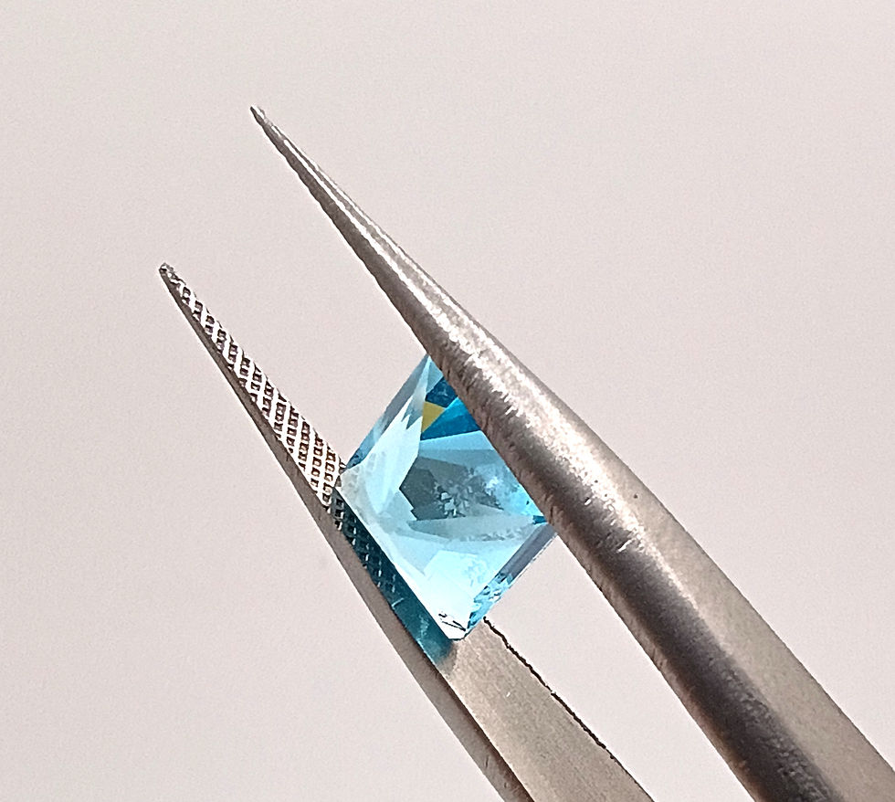 Thumbnail: #048 Swill Blue Topaz 1.78 Carat- Princess Cut
