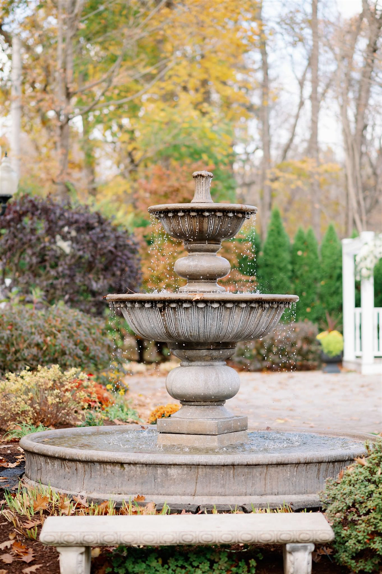 fountain at Saphire Estate 