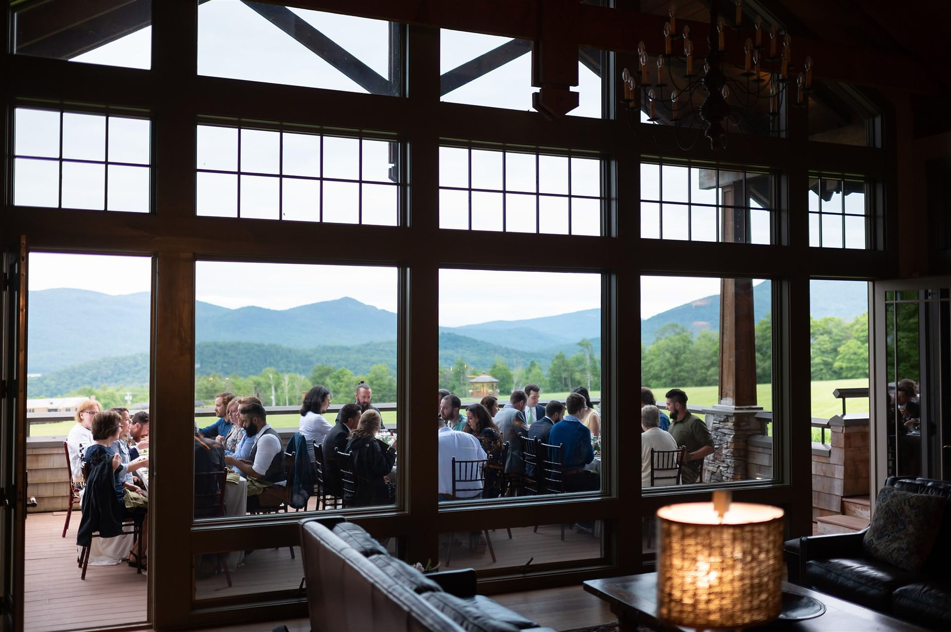 Mountain top Inn Wedding reception at the Jewel, Vermont