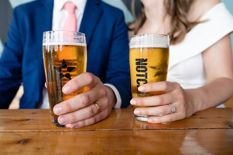 notch brewing beers with wedding rings