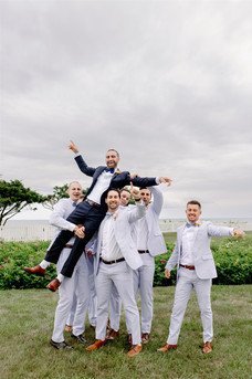 Groomsmen photo at Cape Cod