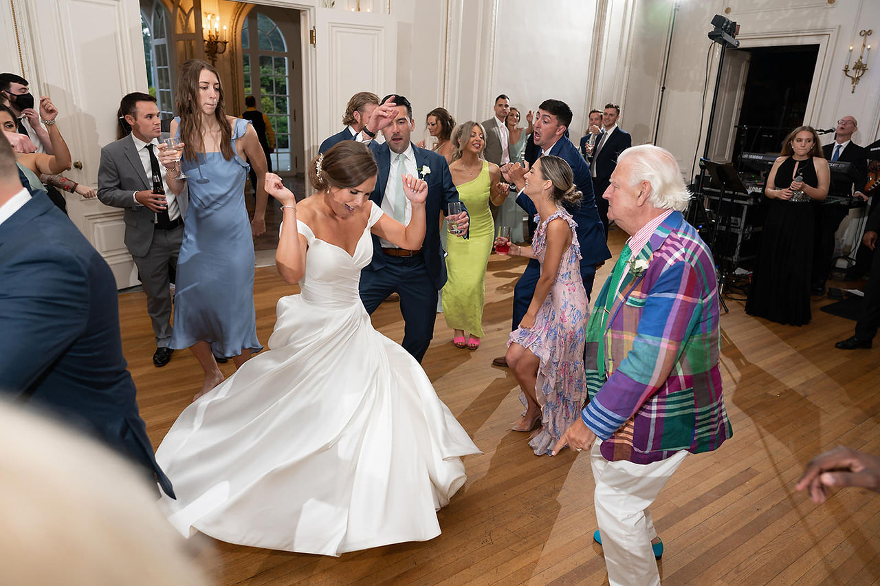 Tupper Manor wedding reception in Ballroom 