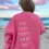 Thumbnail: Sunkissed Coconut I'm Just Happy To Be Here Sweatshirt Embroidered
