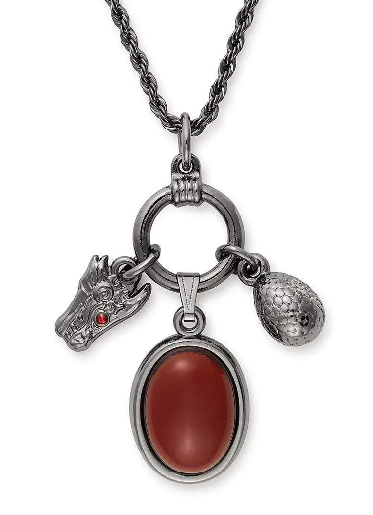Alex and Ani Game of Thrones™ House Targaryen Trio Charm Necklace |  Amendolaro