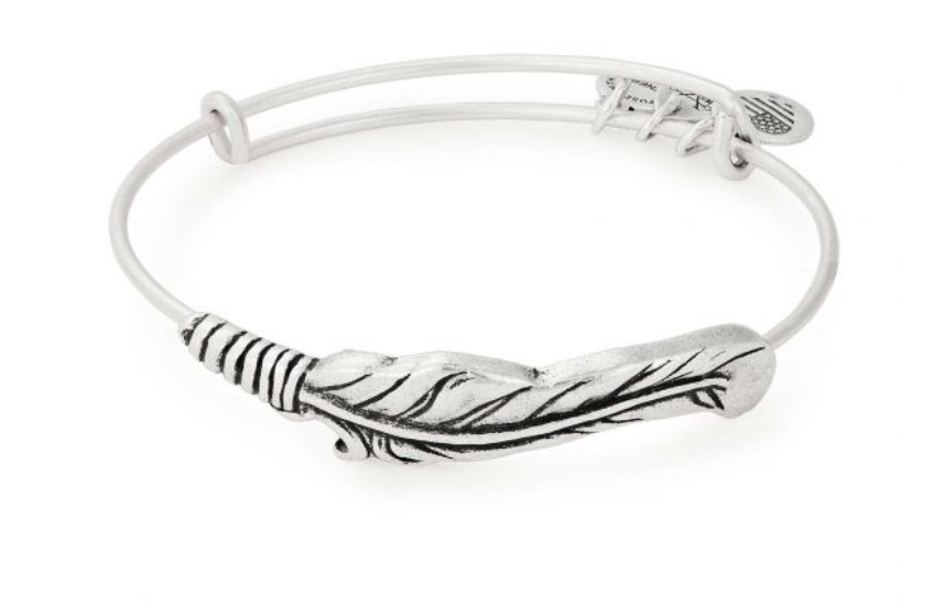 Alex and Ani Spiritual Armor Plume Bangle Bracelet 7.75 A09EB131RG Alex and Ani Spiritual Armor Plume Bangle Bracelet 7.75 A09EB131RG