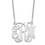 Thumbnail: Script Polished Cut-out Monogram Necklace
