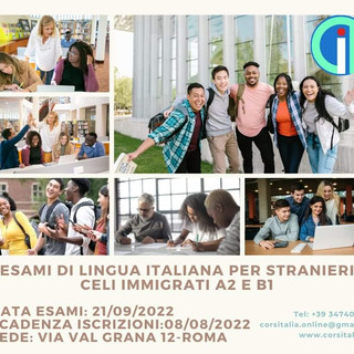 Esami di lingua italiana per stranieri CELI immigrati A2 B1