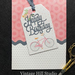 Chipboard Tag Cards - using ready-made tags plus making a coordinating, lined envelope