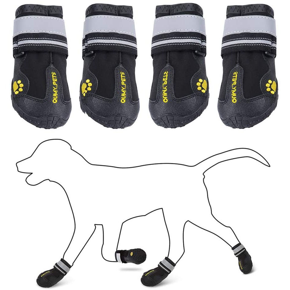 Thumbnail: Dog Shoes Reflective  Plastic Pet Dog Shoes Wear-Resistan Non-Slip Waterproof