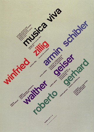 Joseph Müller-Brockmann_Zürih Tonhalle için Musica Viva Posterleri_1961