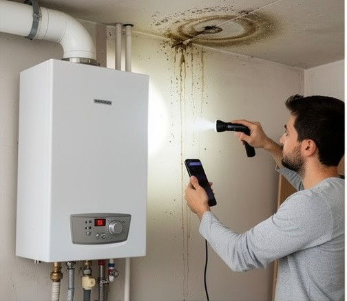 éteindre le chauffe eau et la chaudière 
