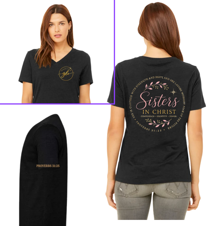 Sisters in Christ V-Neck Tee
