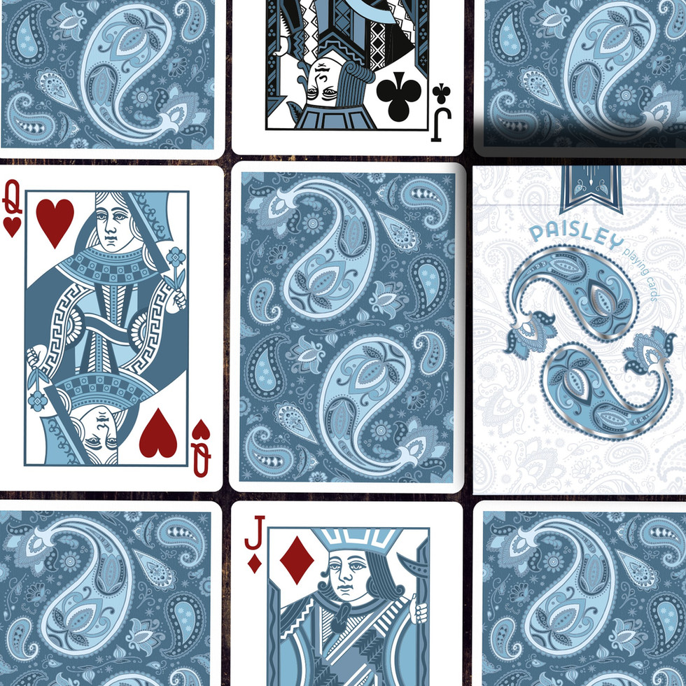 Paisley Ton sur Ton - Poudre Blue