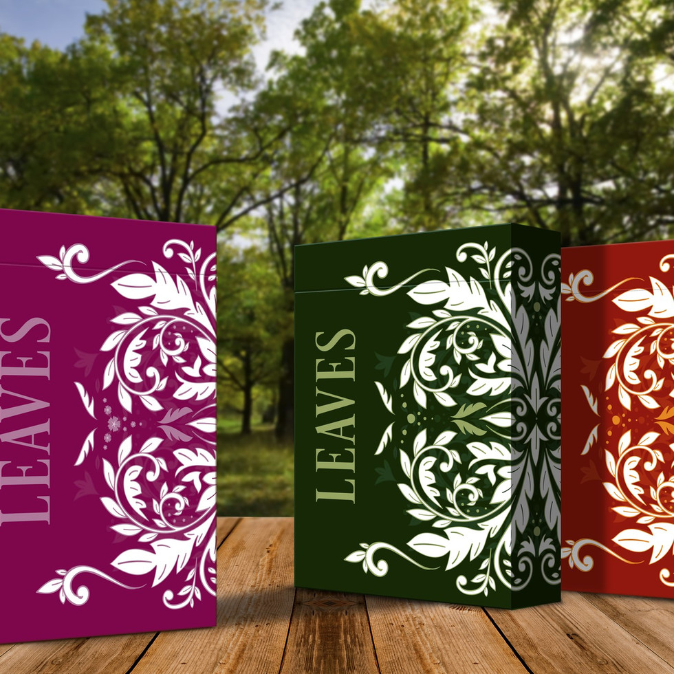 Leaves Playing Cards - Summer Edition Pink