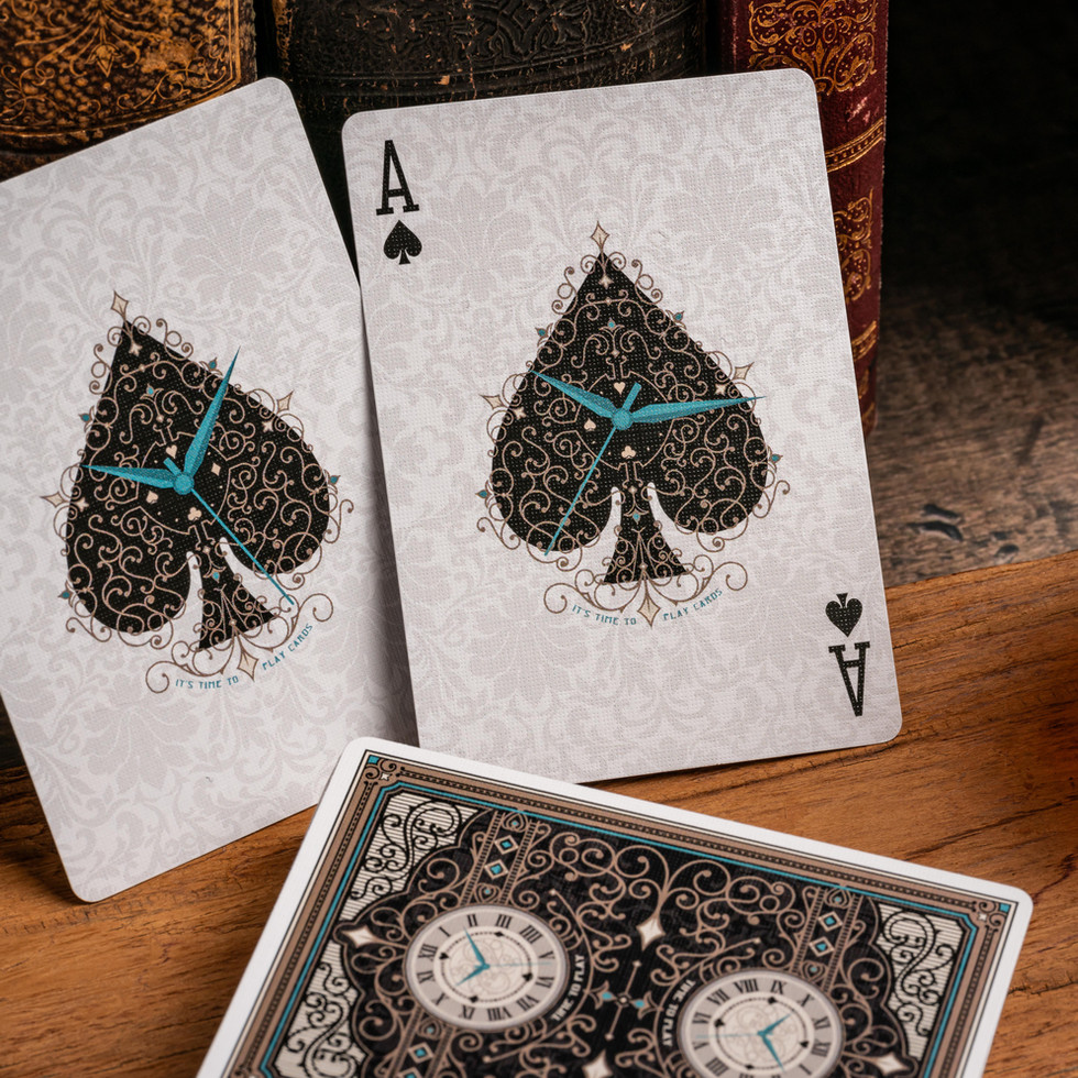 Time to Play - Black deck Dutch Card House Company Playing Cards