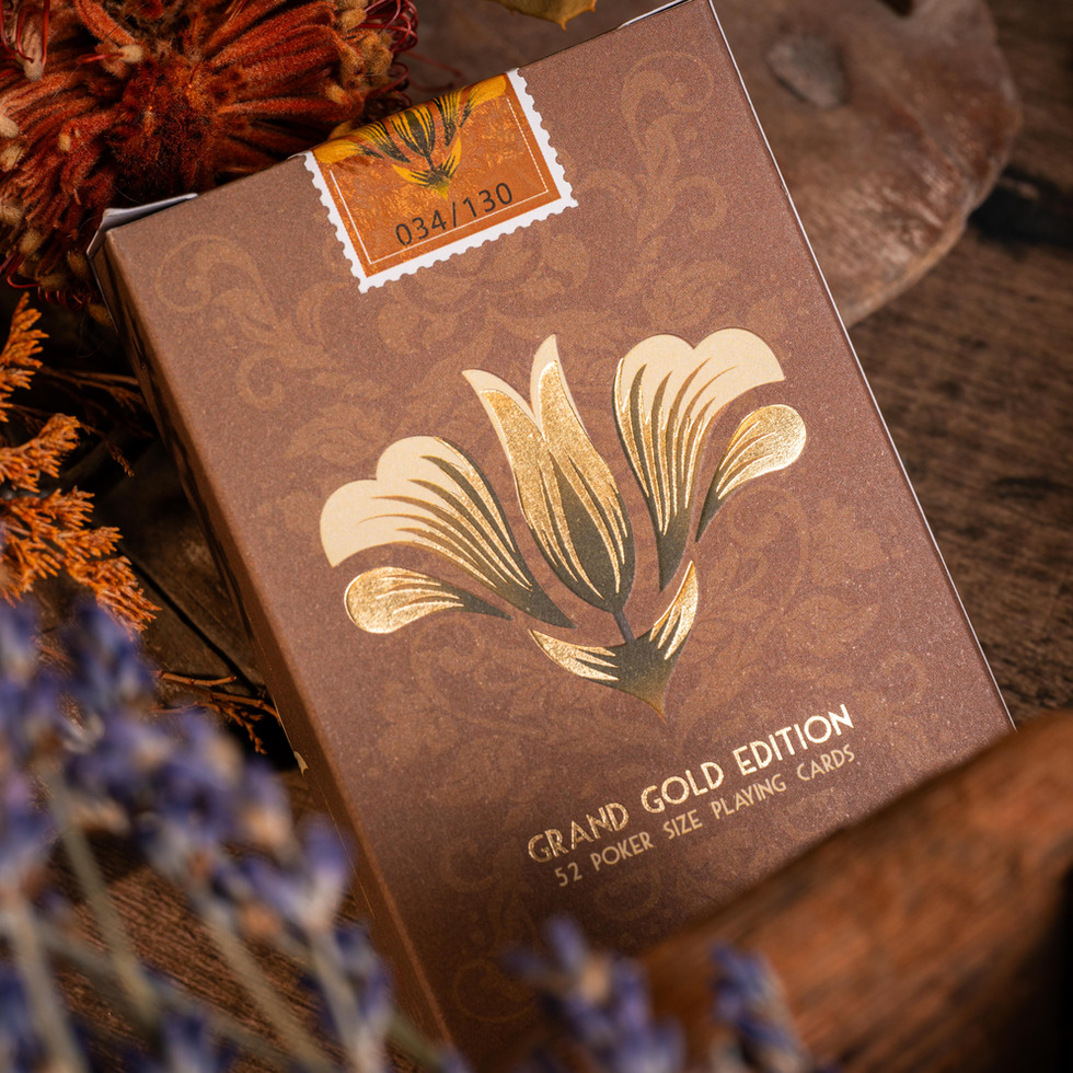 Grand Tulip Playing Cards - Gold Edition | Dutch Card House Company