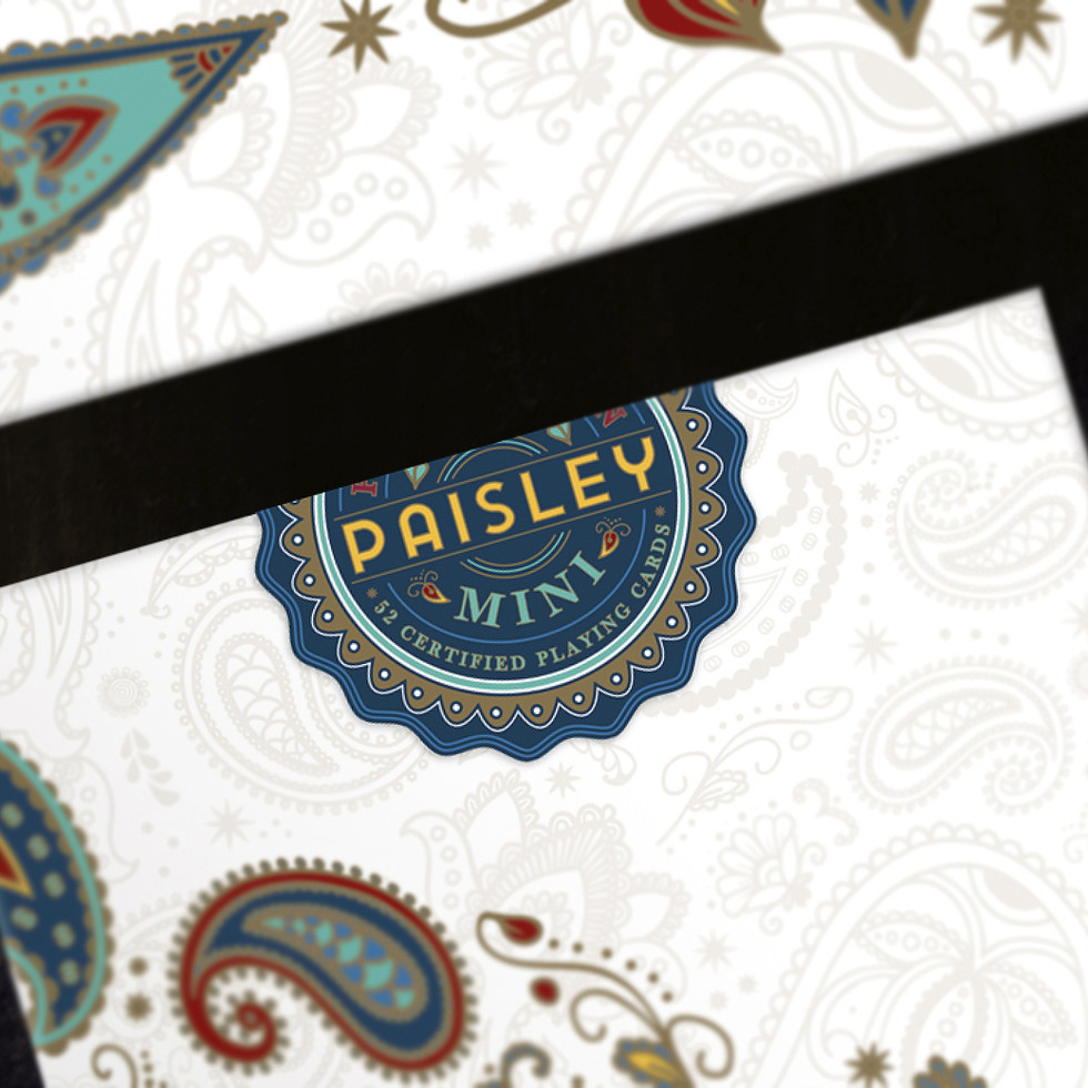 Paisley White Playing Cards - Borderless | Dutch Card House Company