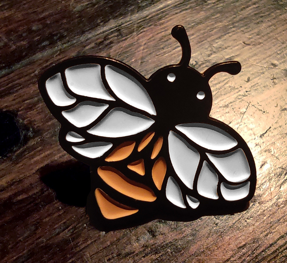 Secret Tale Bee Pin | Bee Logo Pin | Dutch Card House Company