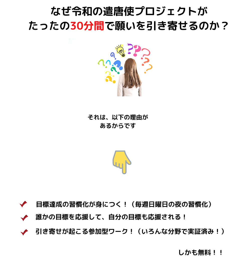 １、目標達成の習慣化が身につく！（毎週日曜日の夜の習慣化） ２、誰かの目標を応援