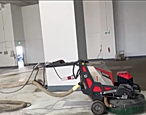 Floor Preparation Project-Roughening of Concrete Floor
