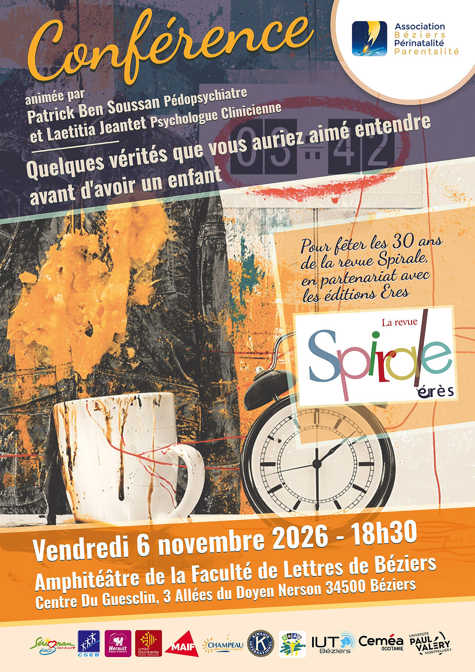 Conférence 06/11/2026 : Quelques vérités que vous auriez aimé entendre avant d'avoir un enfant