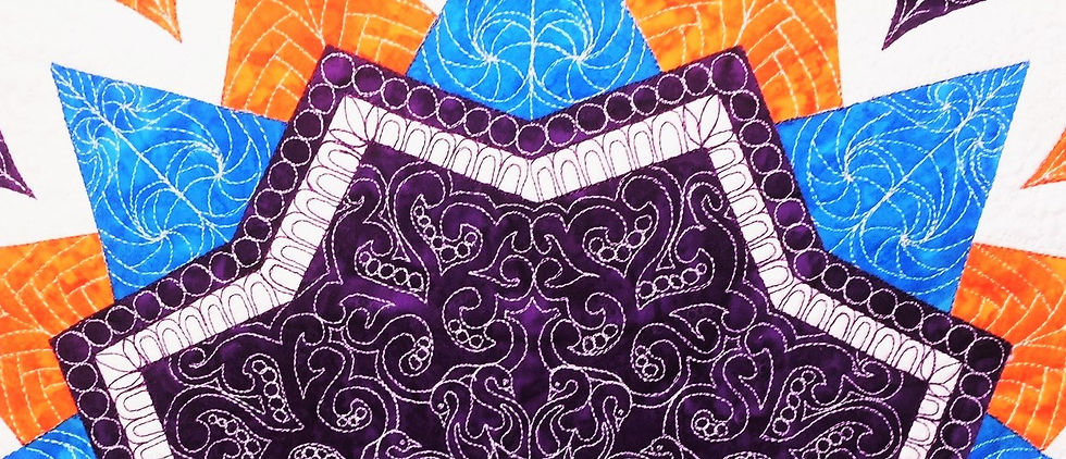 Thumbnail: Le Mandala de Nelson - Appiqué avec design de piqué libre