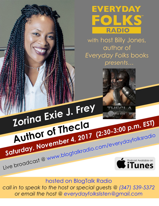 BJ Interviews Zorina Exie J. Frey, Author of Thecla