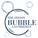 The Speedy Bubble Laundromat - Blue Logo