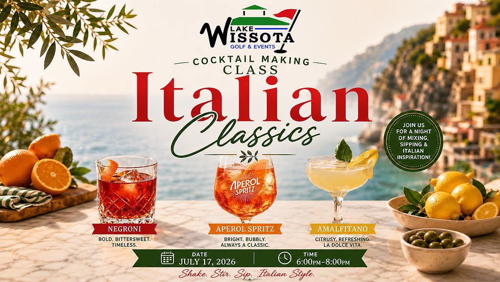 July Lakeside Elixirs Class - Italian Classics
