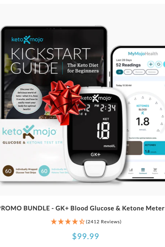 Keto-Mojo GK+ Blood Glucose and Ketone Monitor