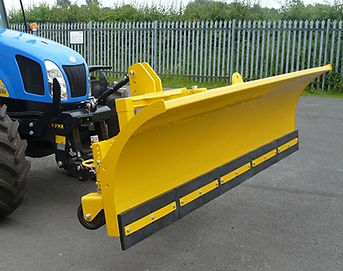 Tractor Mounted 3M wide Snow Plough with hydraulic side slew.