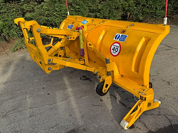 Econ snowplough for Gritter Wagon, standard Din plate