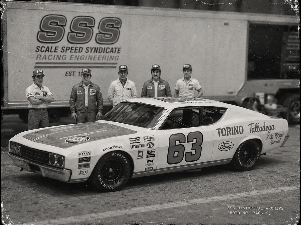 1/64 Diecast Racing Trackside Photos of Ford Torino #63