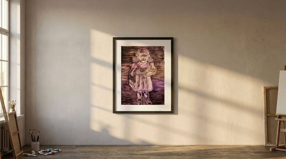 Subtractive Oil Painting