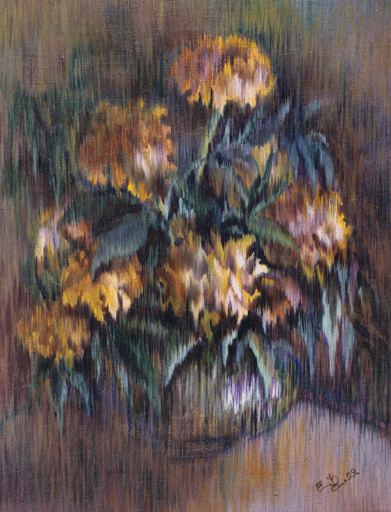 Бархотки. 40х30 х.м. 1999г.