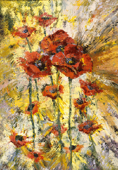 Портрет мака. 70х50 х.м. 2006г.