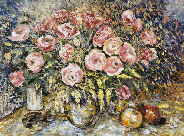 Натюрморт с яблоками. 60х80 х.м. 2006г.