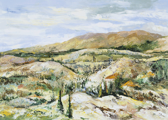 Ливан. Горная дорога. 50х70 х.м. 2006г.
