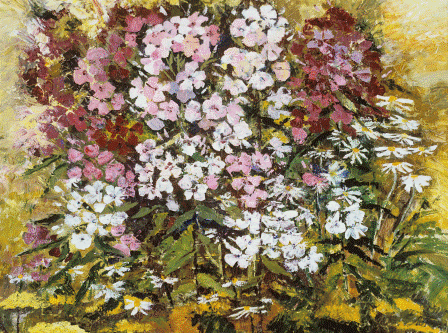 Флоксы. 70х80 х.м. 2007г.