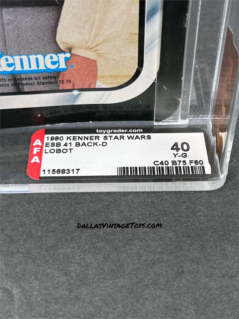 Thumbnail: 1980 Kenner Star Wars ESB 41 Back-B Lobot AFA 40 (11568317)