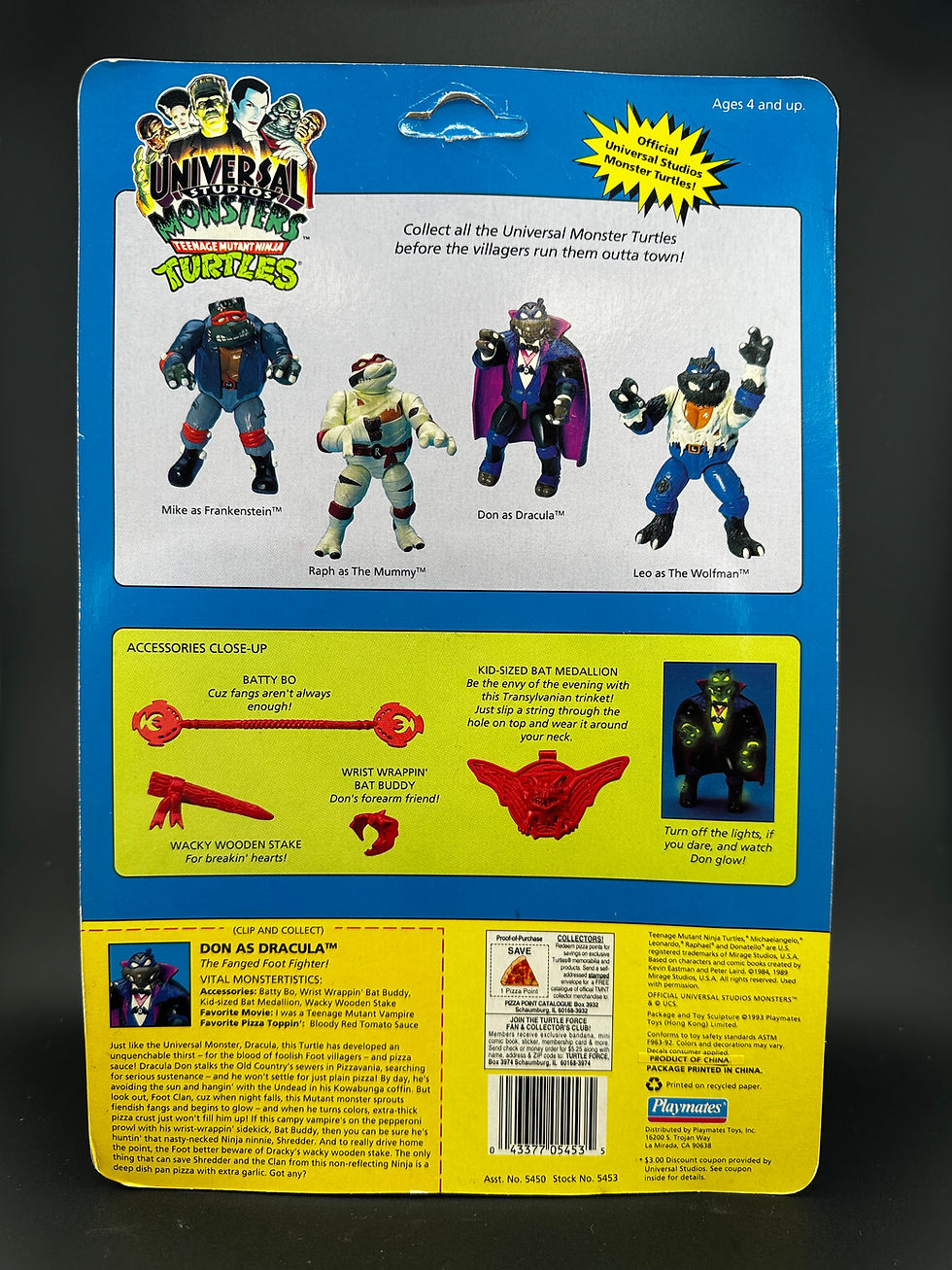 Thumbnail: 1993 Playmates TMNT Universal Studios Monsters Don As Dracula