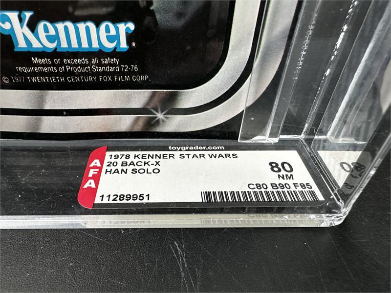Thumbnail: 1978 Kenner Star Wars 20 Back-X Han Solo AFA 80 (11289951)