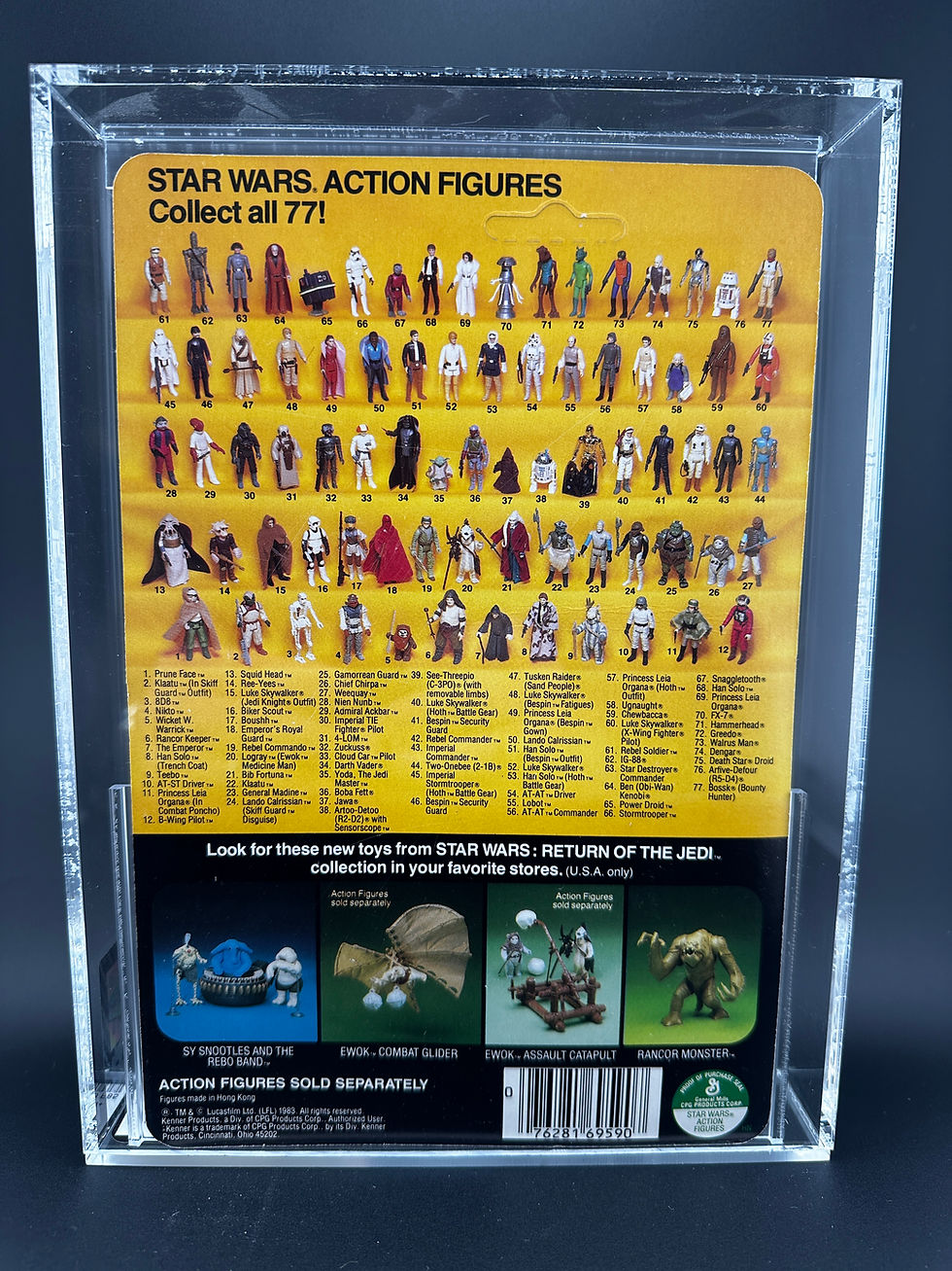Thumbnail: 1984 Kenner Star Wars ROTJ 77 Back-A Klaatu (Skiff Guard) AFA 85 (11869331)