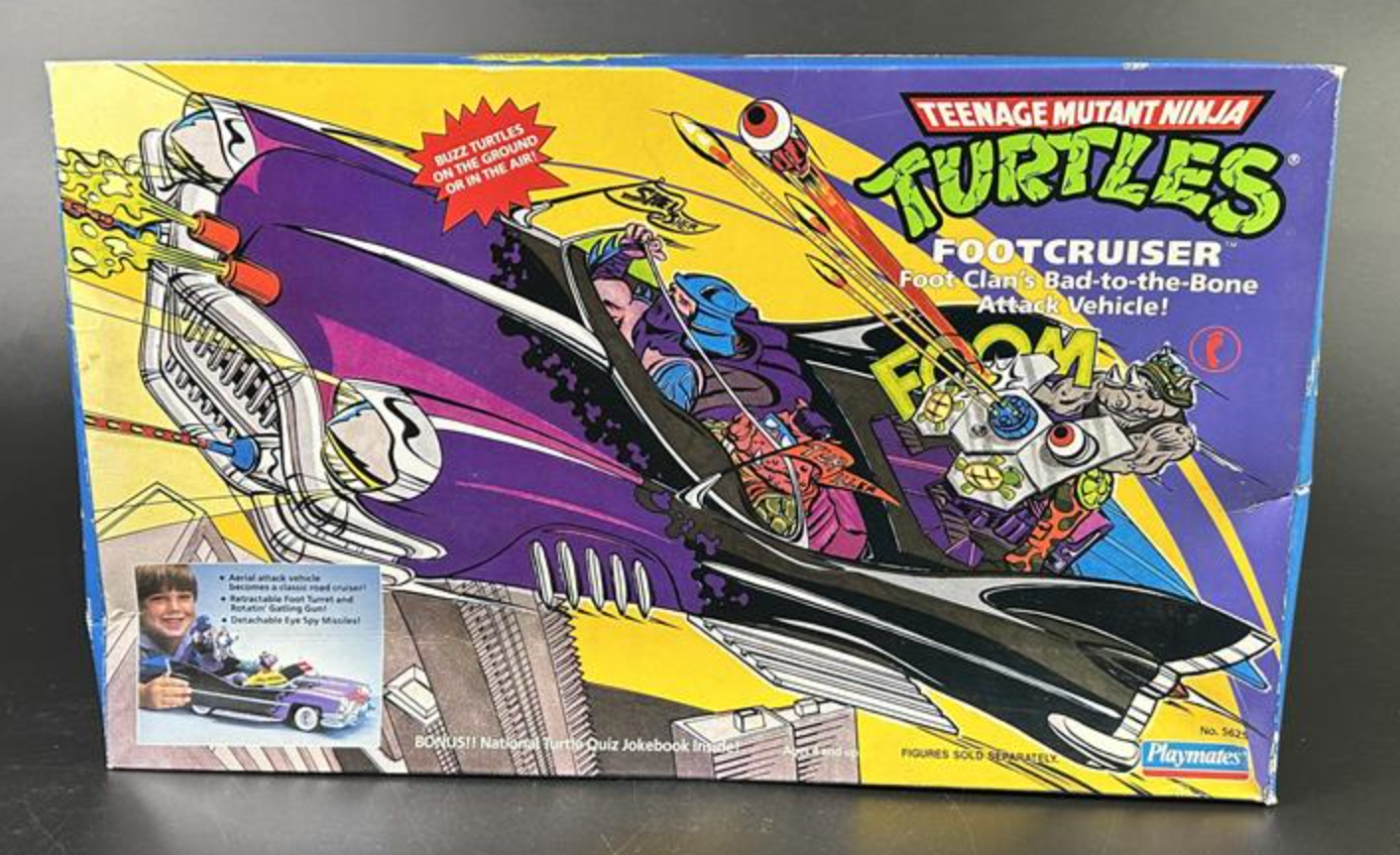 1989 Playmates TMNT Teenage Mutant Ninja Turtles Footcruiser SEALED