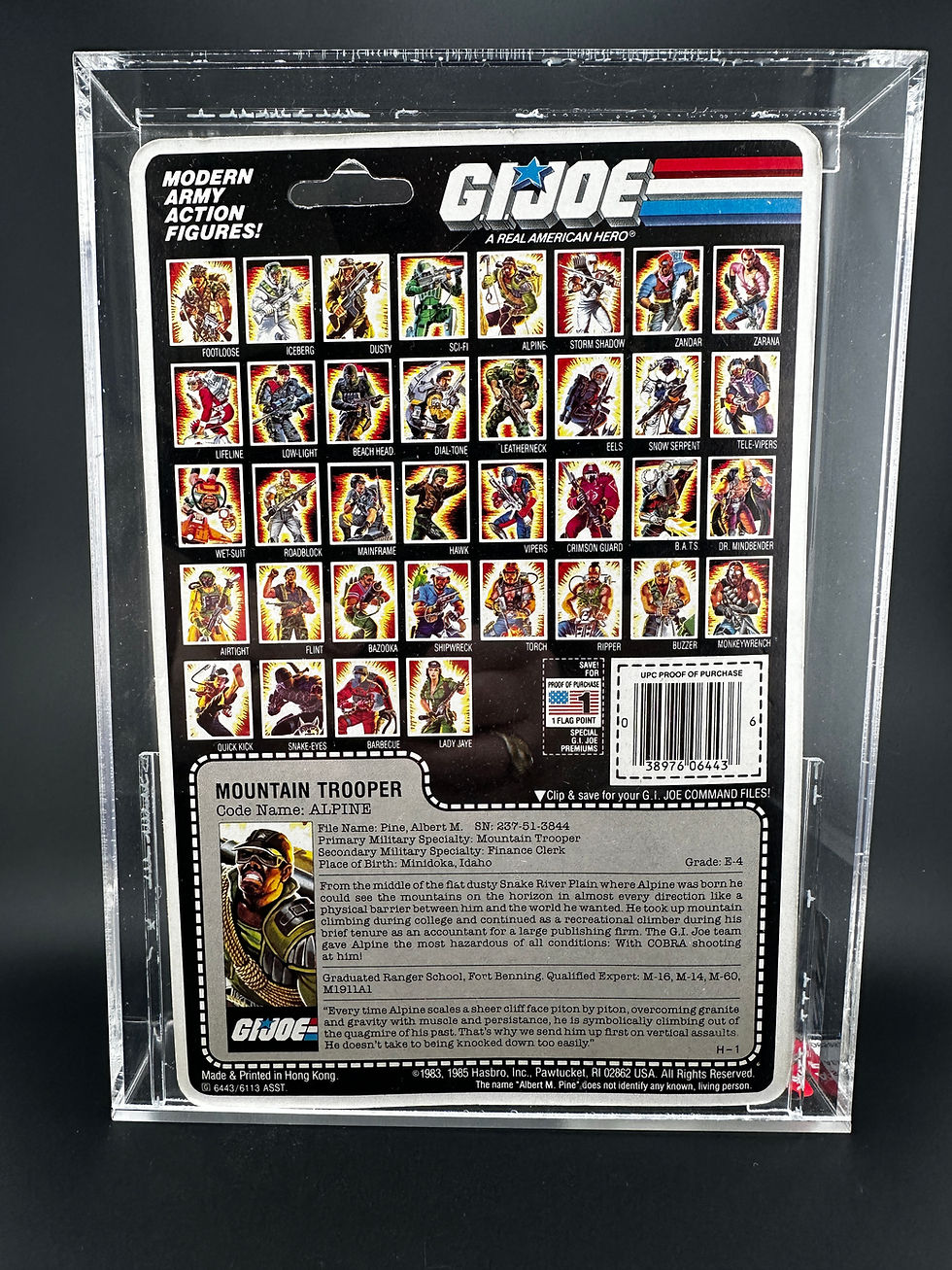 Thumbnail: 1985 Hasbro GI Joe Series 4 Alpine AFA 90 (06585228)
